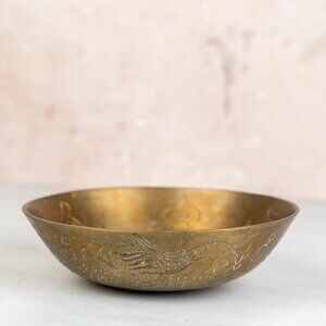 Heavyweight Vintage Brass Bowl